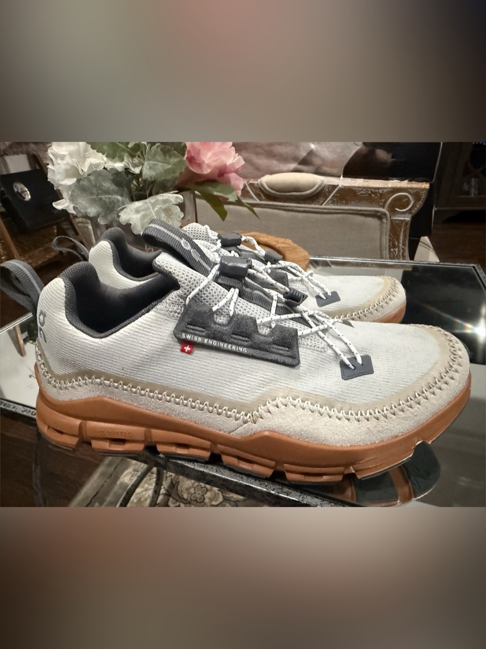 On Cloudaway Hybrid Sneaker • Glacier Pecan Gray • US 9 W • Like New/Worn Twice